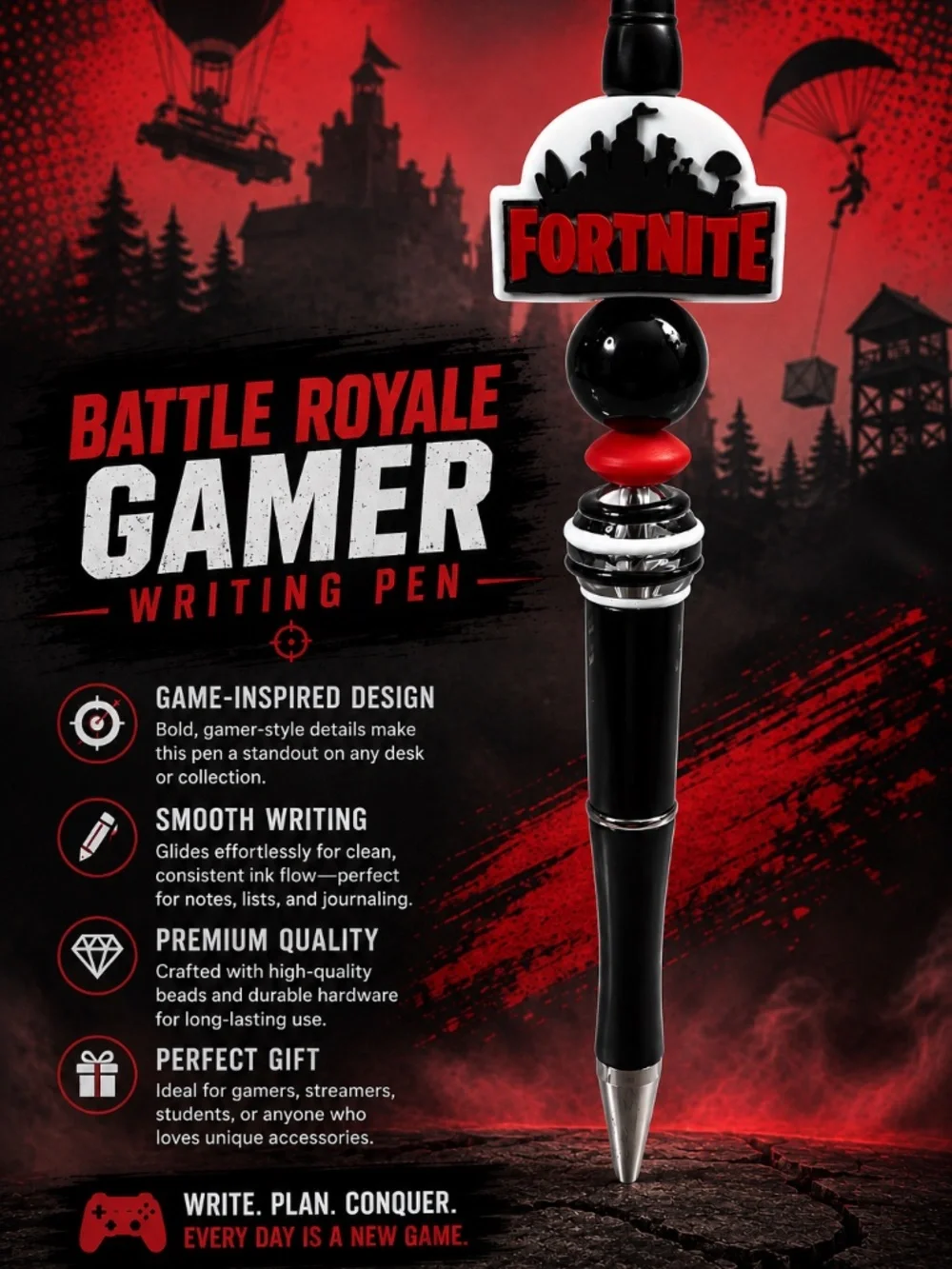 Battle Royale Gamer Writing Pen